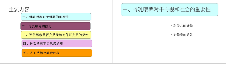 教育培训母乳喂养知识讲座母乳PPT模板-2