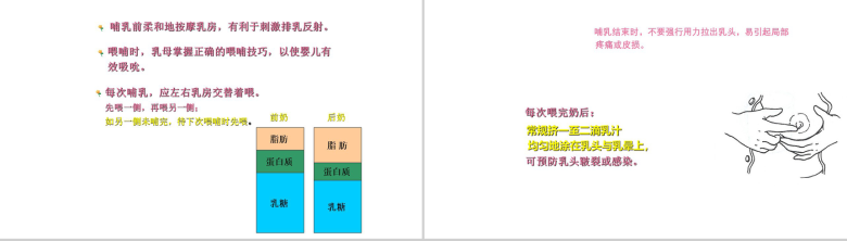 大气简洁母乳喂养知识及技巧母乳PPT模板-29