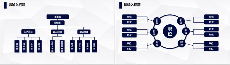 高楼大厦公司组织架构图PPT模板-4