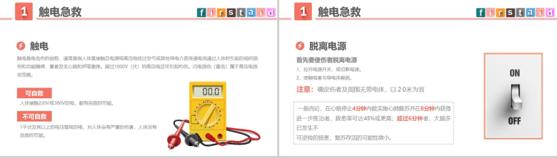 清新动态急救知识常用急救知识培训PPT模板-3