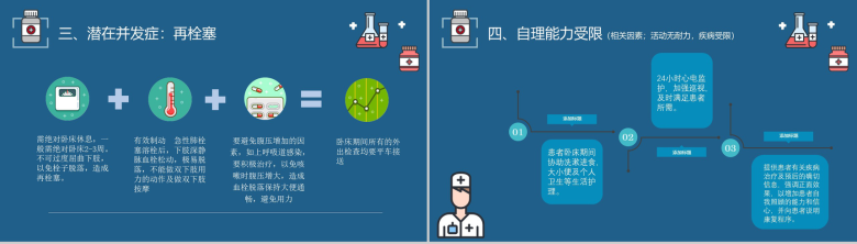 卡通扁平化肺栓塞病人的护理查房PPT模板-14