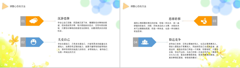 小清新多彩心态培训课程教育培训PPT模板-6