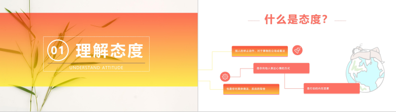 健康幸福20XX态度决定一切心态培训PPT模板-3