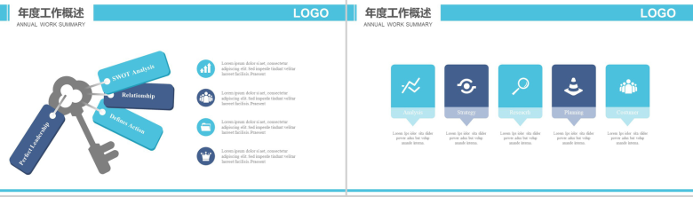 清新简约航空工作汇报PPT模板-6