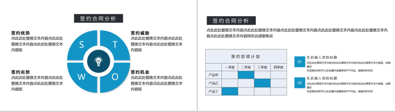 蓝色签约仪式策划项目实施计划方案可行性分析PPT模板-12