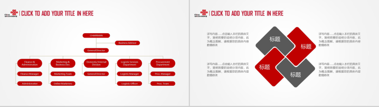 动态中国联通工作汇报PPT模板-8