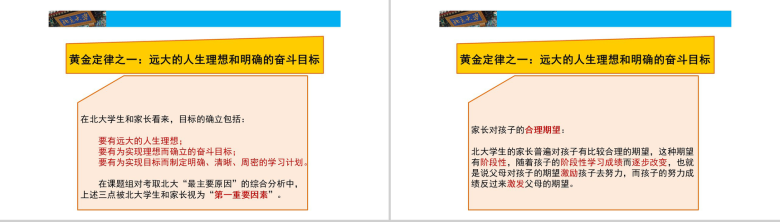 简约北大学生的成功黄金定律课程教育培训PPT模板-6