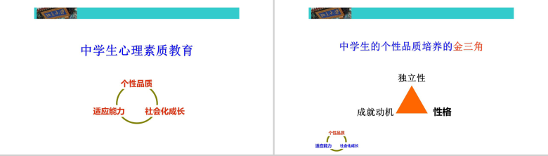 中学阶段的心理素质教育培训PPT模板-3