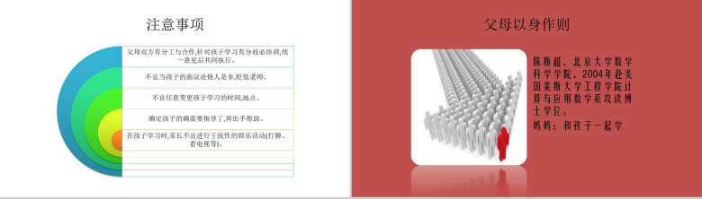 管理孩子的学习家庭教育PPT模板-5