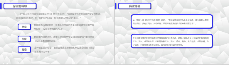 简约设计动态保密知识教育培训PPT模板-5