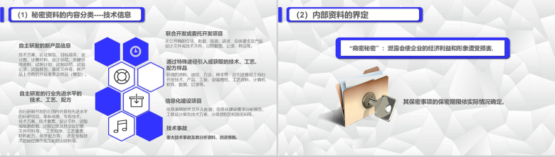 简约设计动态保密知识教育培训PPT模板-7
