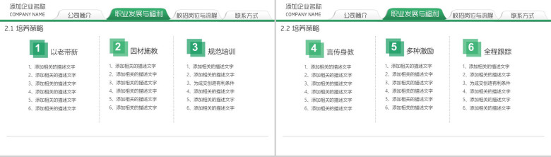 绿色清新大气简约公司企业宣讲校园招聘PPT模板-9