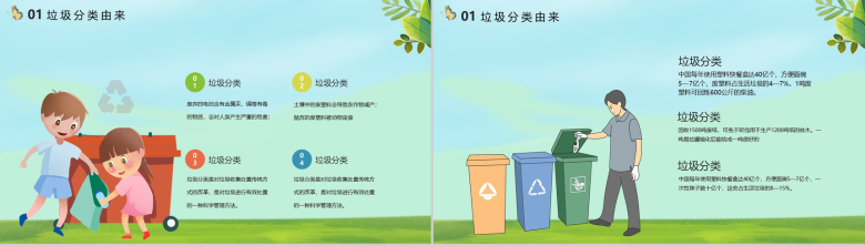 垃圾分类环保宣传主题课件PPT模板-3