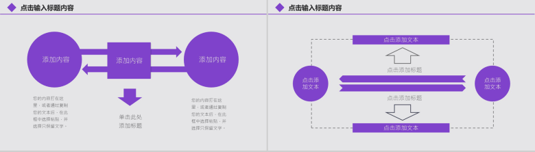 紫色文艺时尚年度工作总结计划PPT模板-8