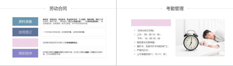 白色简约大气企业培训员工入职培训PPT模板-7