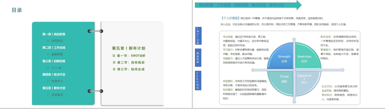 极简彩绘方格企业文化管理专员年度个人述职报告PPT模板-12