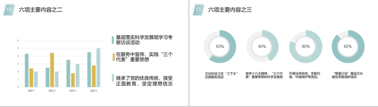 对角几何动态大学生社会实践活动汇报PPT模板-6