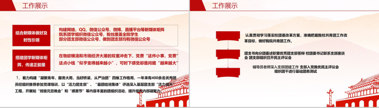 奋进中的医学院共青团工作汇报PPT模板-8