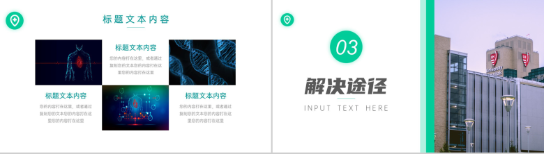 大气简约科学医疗健康实施计划PPT模板-5