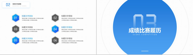 蓝白简约设计国家奖学金申请报告PPT模板-6