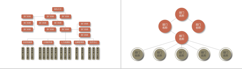 白色简约风格中小企业组织架构图PPT模板-5