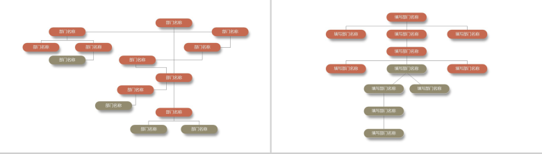 白色简约风格中小企业组织架构图PPT模板-9
