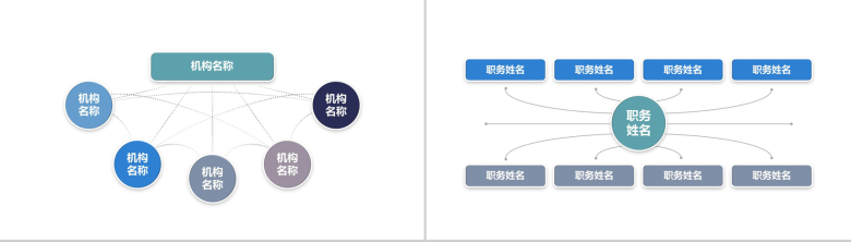 白色简约某大型公司组织架构图PPT模板-7