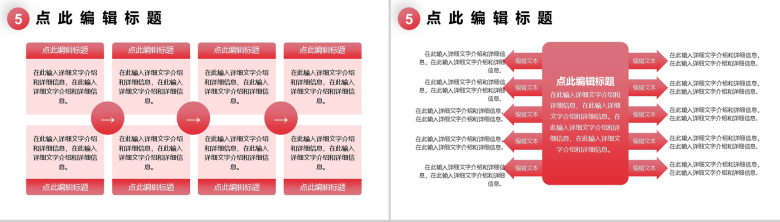 粉色简约清新工会年度工作汇报PPT模板-9