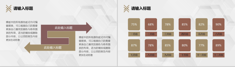 褐色简约风格企业公司年终总结汇报与计划PPT模板-6