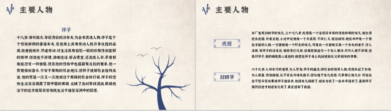中小学生必读文学著作骆驼祥子老舍作品赏析心得PPT模板-5