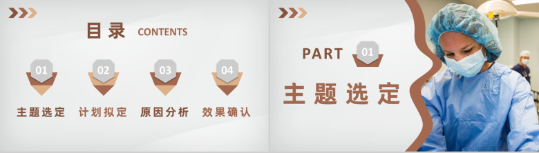 医生护士医学医药品管圈QC课题研究医疗工作汇报PPT模板-2