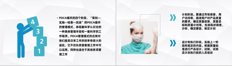 医院护理PDCA循环应用医疗品管圈QC管理案例分析总结PPT模板-4