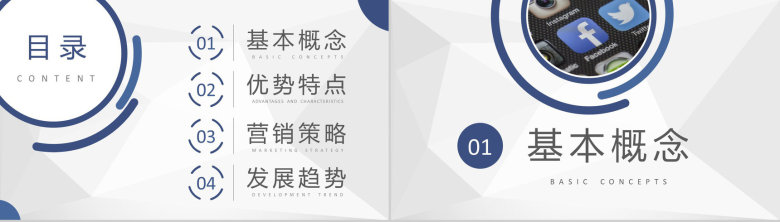 商业合作SNS营销总结汇报计划商务数字化营销PPT模板-2