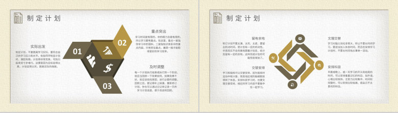 中小学生个人学习计划安排学期课程内容规划总结PPT模板-5