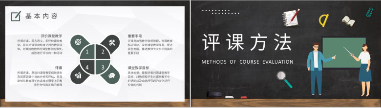 高校教师教学工作情况汇报听课评课记录总结PPT模板-5