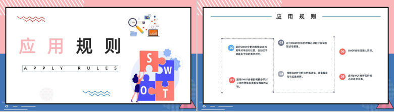 企业SWOT模型分析逻辑图表展示数据可视化通用PPT模板-4