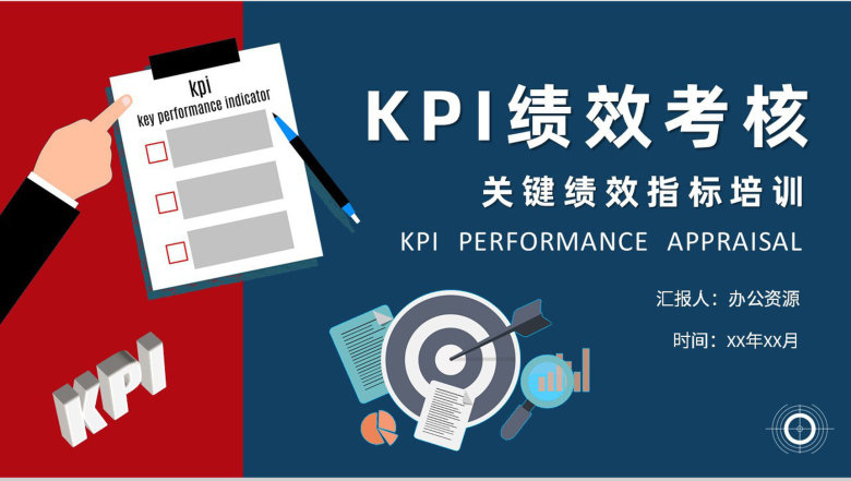 KPI绩效考核管理规定公司员工业绩评价工作总结PPT模板-1