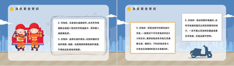 消防安全之电动车充电安全隐患科普电瓶车防火管理提示语PPT模板-7