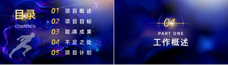 企业述职报告商务风公司部门个人年终总结计划目标规划PPT模板-2