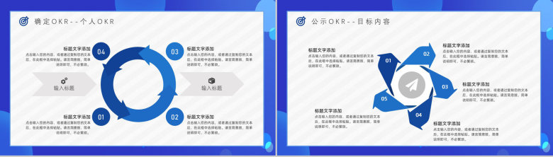 简约扁平化职场目标OKR工作法企业员工培训动态PPT模板-8