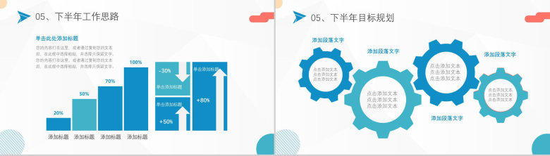 浅蓝色商务风格个人年终总结年中工作总结汇报格式范文PPT模板-13