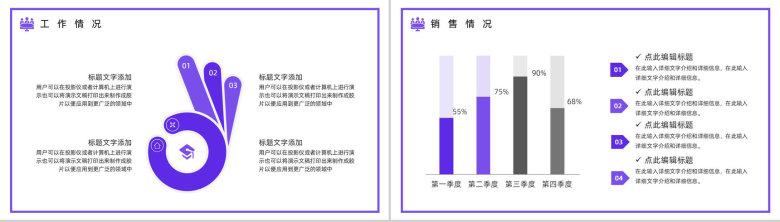 唯美简约炫酷科技年终总结工作汇报PPT模板-6