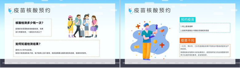 假期疫情出行知识教育讲座国庆假期旅游防护措施新冠疫情通用PPT模板-7