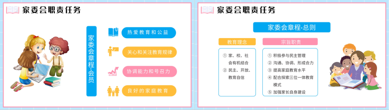 学校家长委员会提高教育加强建设培训活动PPT模板-3