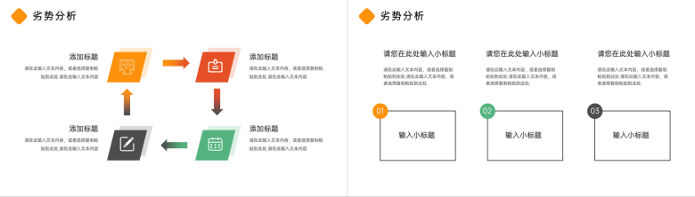 公司项目产品SWOT矩阵分析数据整理报告PPT模板-6