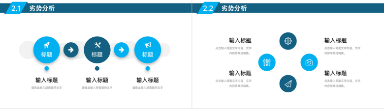 SWOT图表分析项目可行性分析专用PPT模板-5