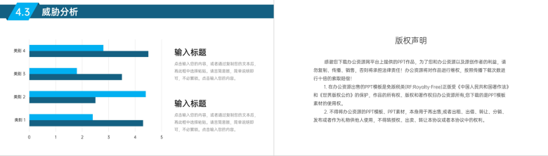 SWOT图表分析项目可行性分析专用PPT模板-10