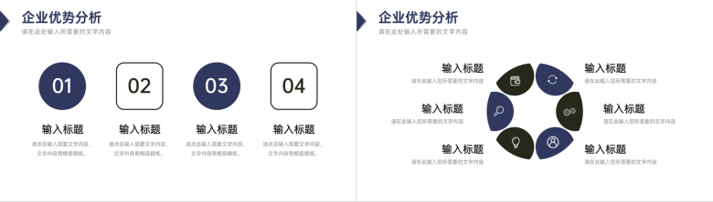 大气商务风企业项目SWOT分析学习汇报通用PPT模板-3