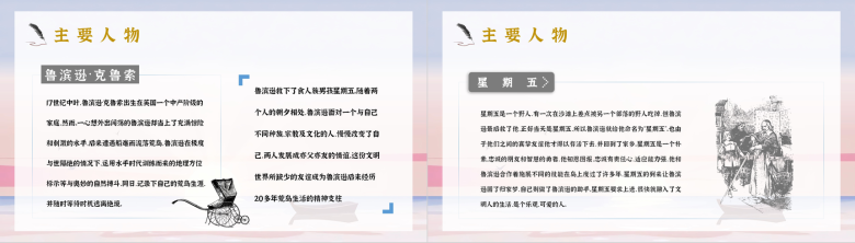 中学生必读国外文学著作《鲁滨逊漂流记》丹尼尔笛福名著小说解读课件通用PPT模板-8