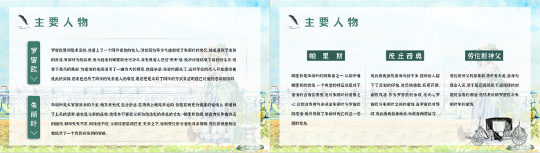 中学生必读名著英文莎士比亚代表作之一《罗密欧与朱丽叶》著名戏剧解读学生读书心得分享PPT模板-3